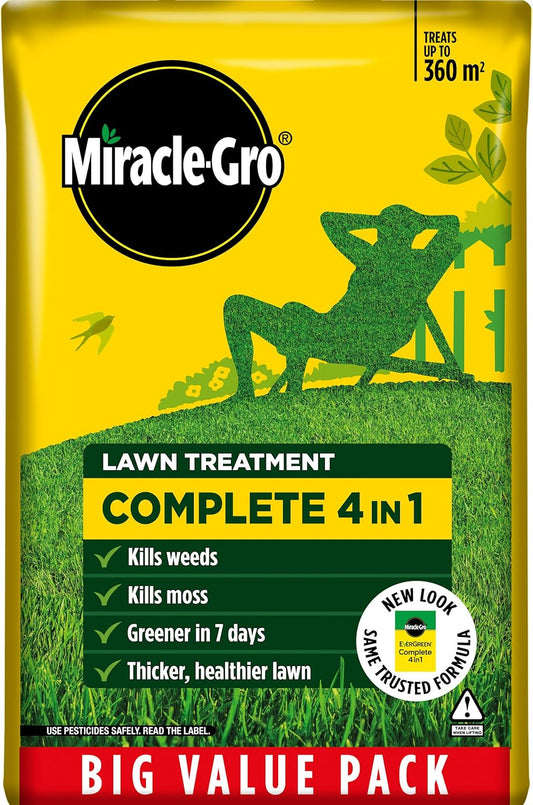 Complete 4 in 1 Lawn Food, 360 M² Bag, Lawn Food, Weed & Moss Control