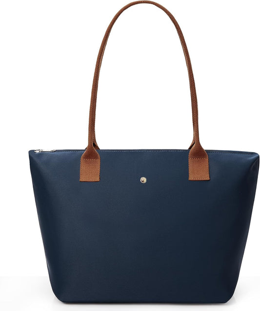 KALIDI Large Handbags for Women Foldable Tote Bag with Zip Waterproof Nylon Women'S Totes Top-Handle Bags for Work,School,Travel,Leisure,Shopping