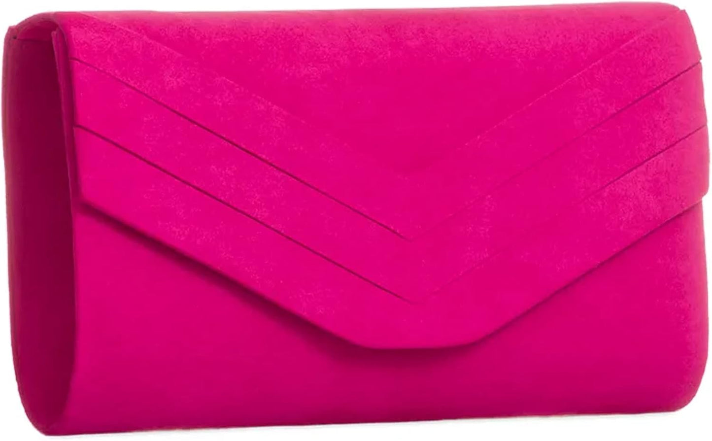 Women'S Stylish Suede Envelop Style Bridal Wedding Evening Clutch Party Purse Hand Bag