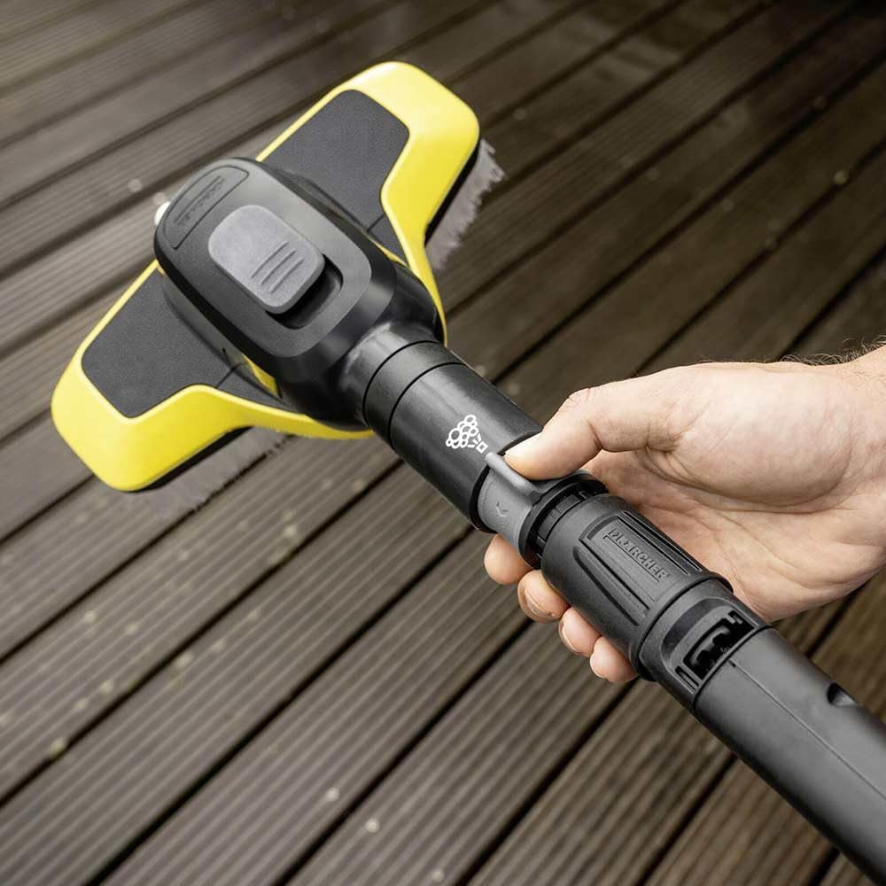 WB 7 plus 3-In-1 Wash Brush, 3 Functions: Foam Jet, High-Pressure Flat Spray Nozzle, Soft Brush, Original Accessory for  Pressure Washer K 2-K 7