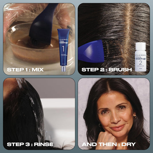 Root Touch-Up Permanent Hair Dye, 5 Medium Brown