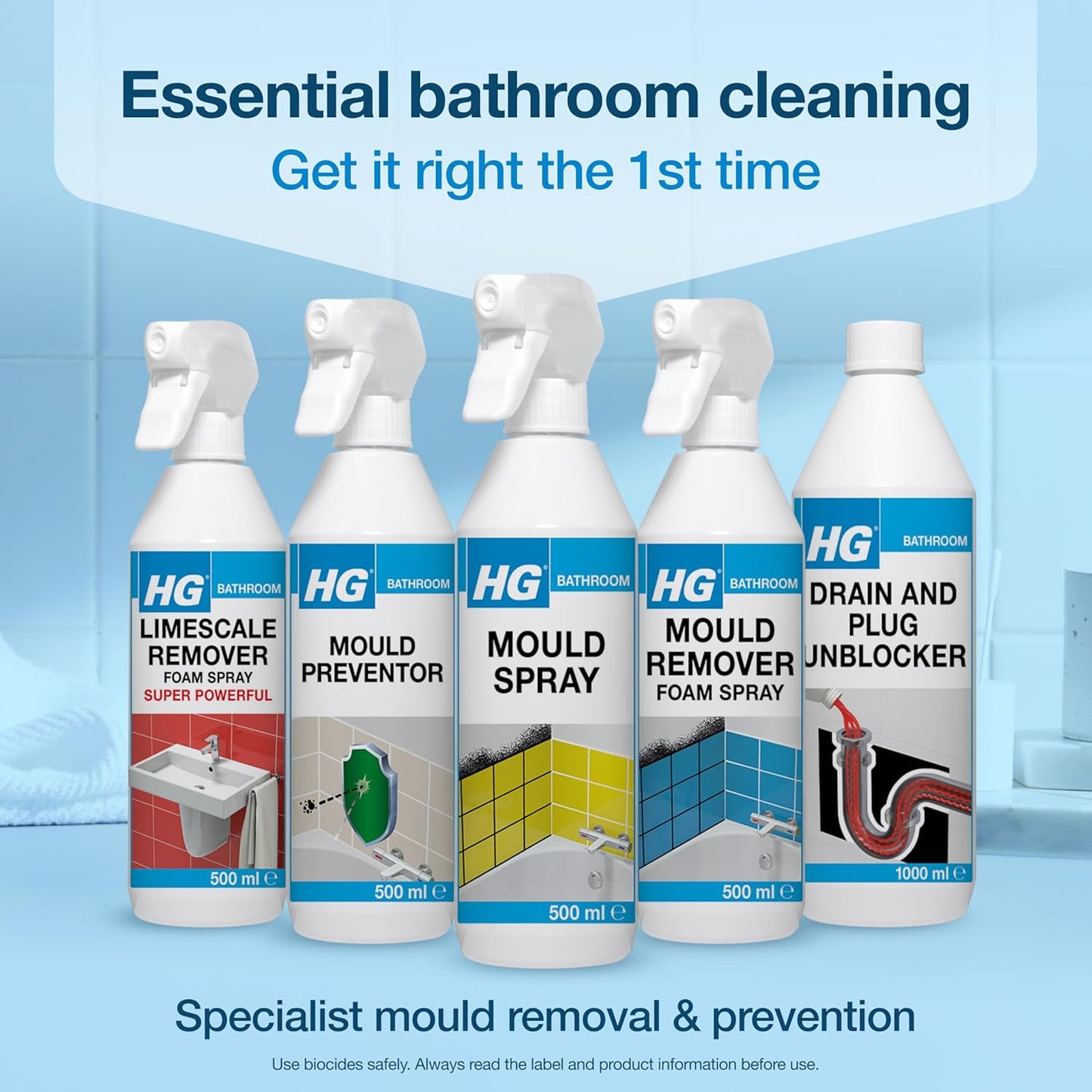 Mould Remover Spray | Kills Black Mold & Mildew on Walls & Tiles | 500Ml