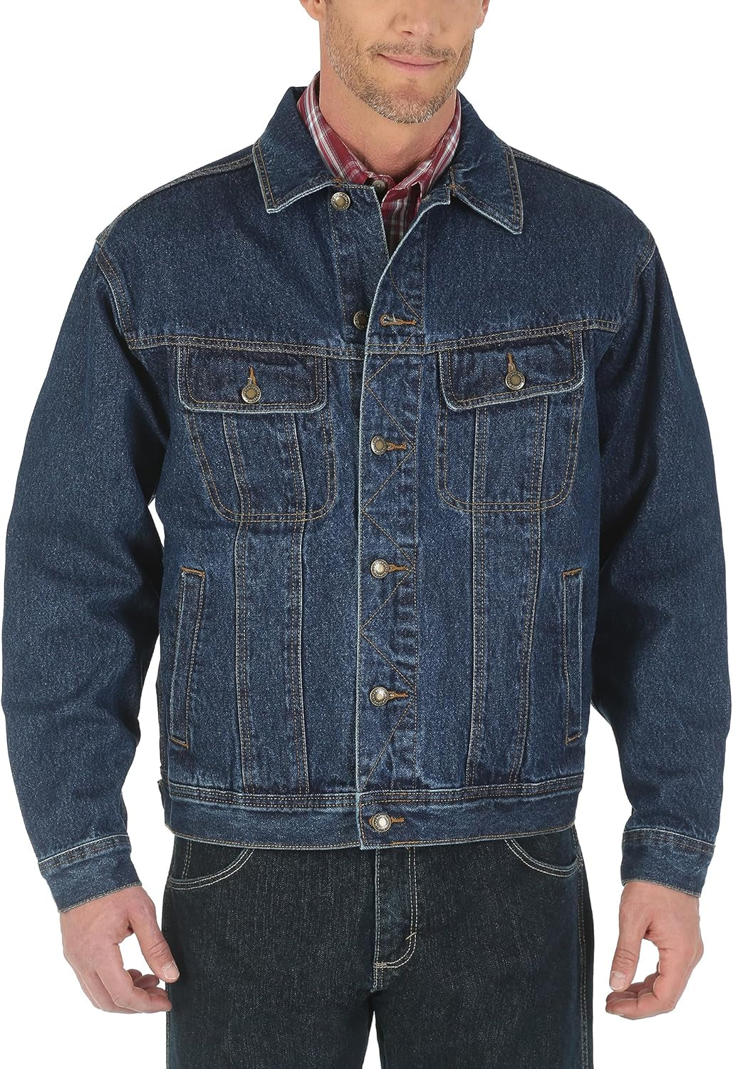 Men'S Cowboy Cut Western Unlined Denim Jacket Cowboy Cut Western Unlined Denim Jacket (Pack of 1)