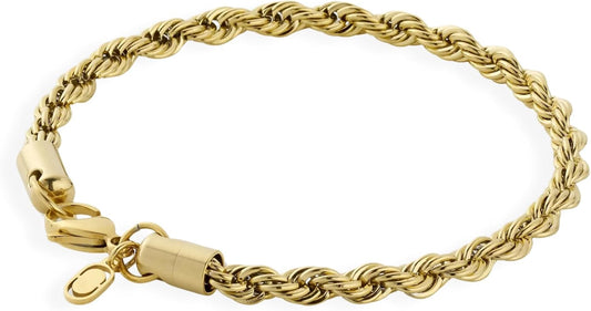 - Rope Link Bracelet - Waterproof, Heat & Sweat Resistant - Gifts for Men - Men'S Jewellery - Width 5MM