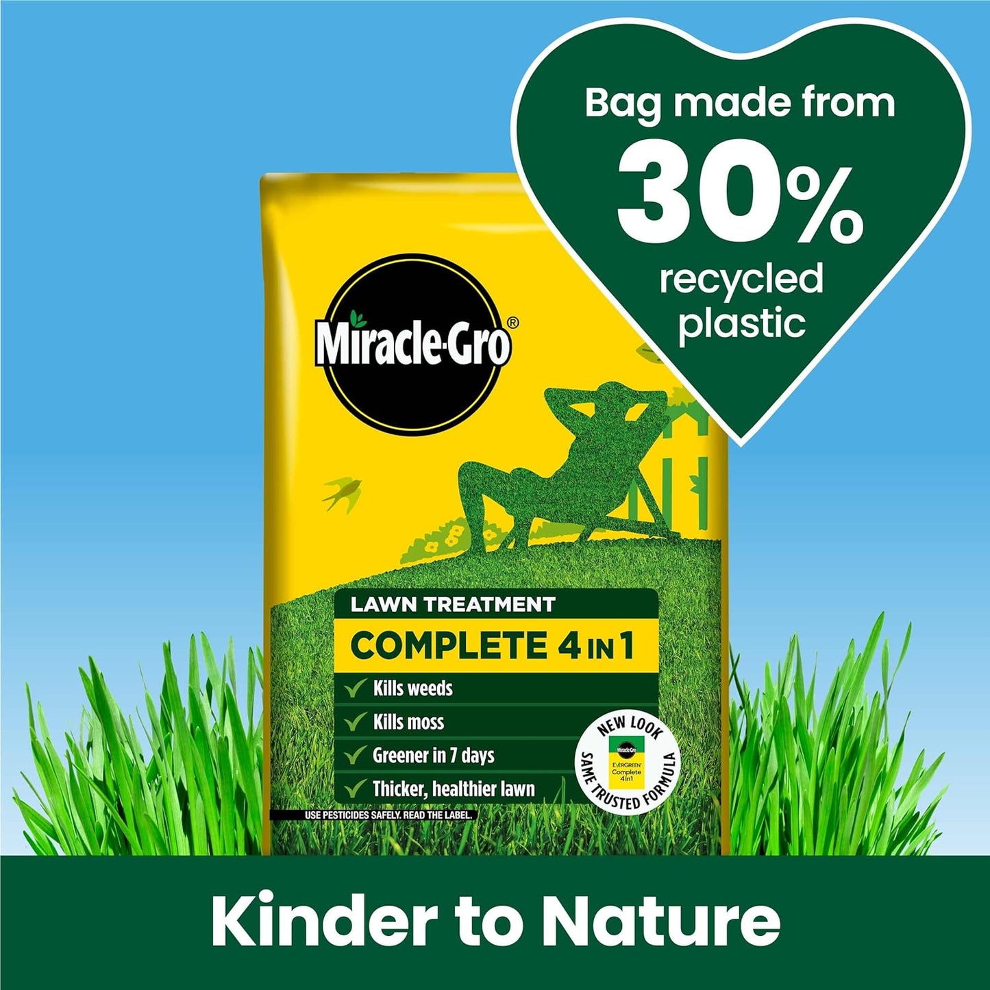 Complete 4 in 1 Lawn Food, 360 M² Bag, Lawn Food, Weed & Moss Control