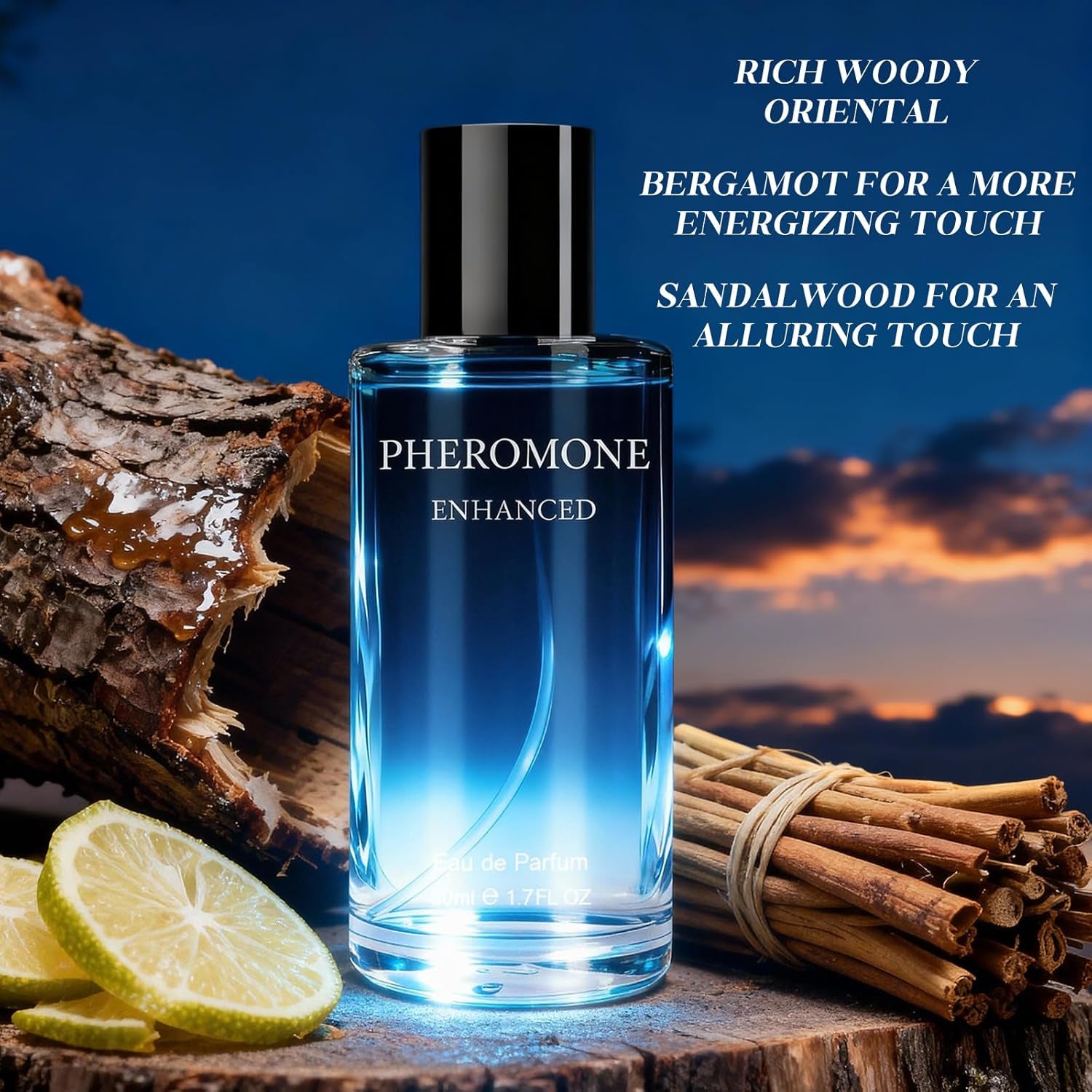 Perfume for Mens Fragrances - 50Ml Valentine Gifts for Men Eau De Parfum Pheromone, Aftershave Men Cologne Oriental Woods Spray, Men'S Perfume Gifts Christmas Valentine for Him Husband Boyfriend