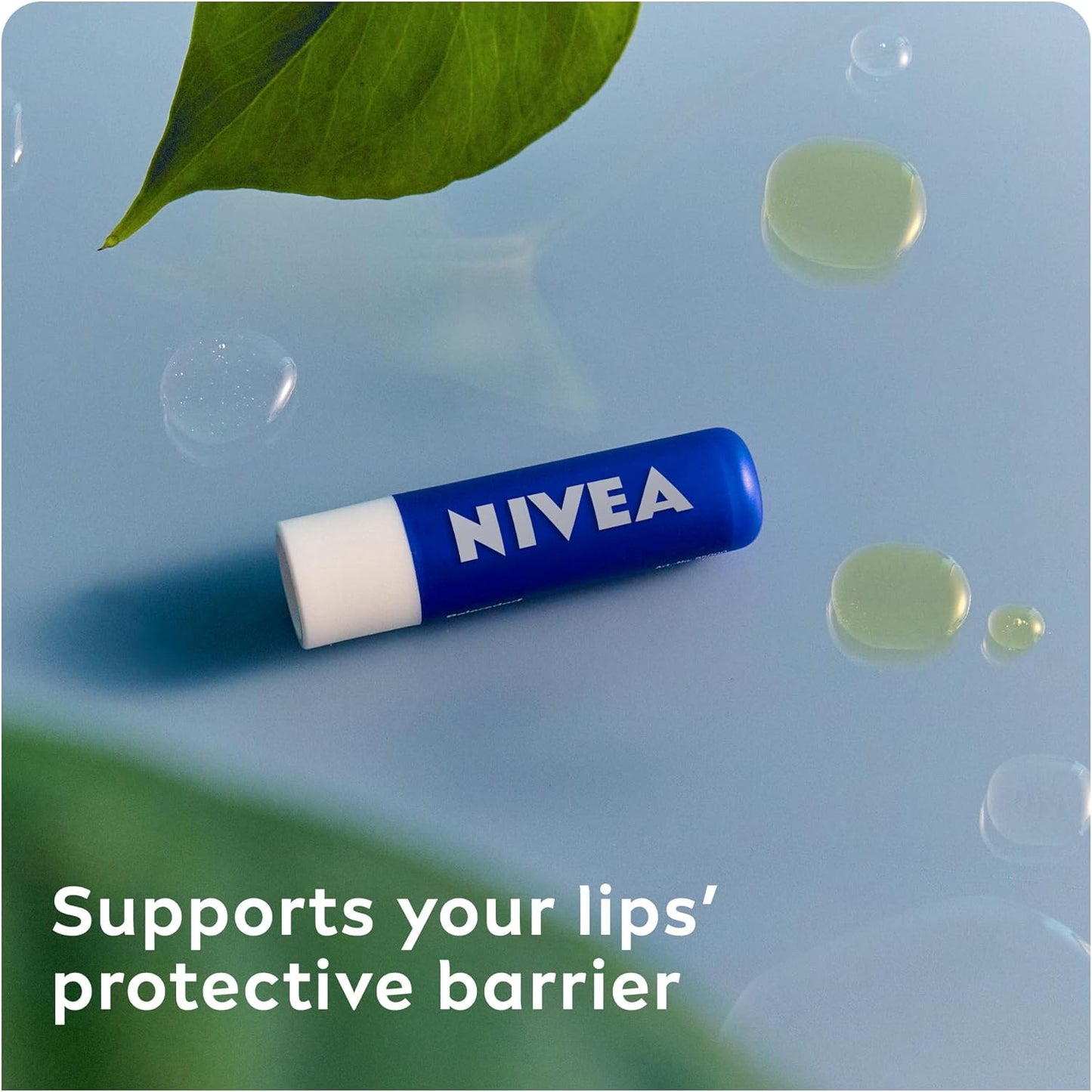 Lip Balm Original Care (4.8G) Lip Balm Deeply Hydrates Lips for 24H+, with 100% Natural Origin Ingredients, Shea Butter, and Vitamins, Lip Care