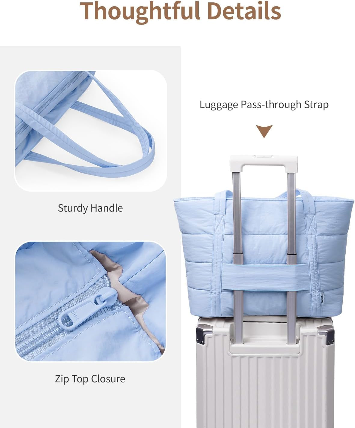 Tote Bags for Women, Ladies Handbags & Shoulder Bags, School Work Laptop Bags for Women, Quilted Puffer Teacher Hand Bag for College Shopping Travel Gym Beach