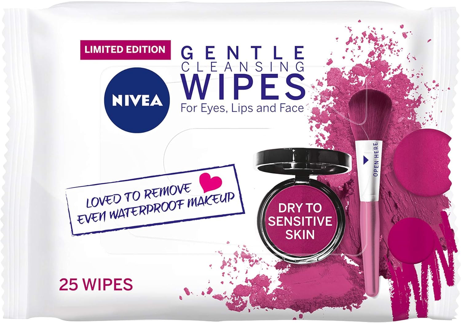 Gentle Facial Cleansing Wipes, 25 Wipes