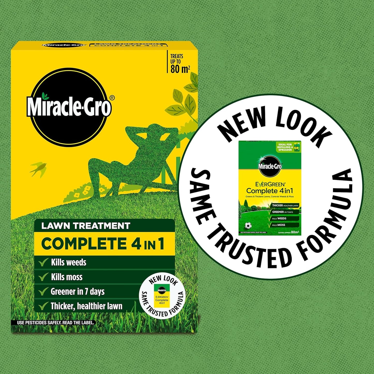 Complete 4 in 1 Lawn Food, 360 M² Bag, Lawn Food, Weed & Moss Control