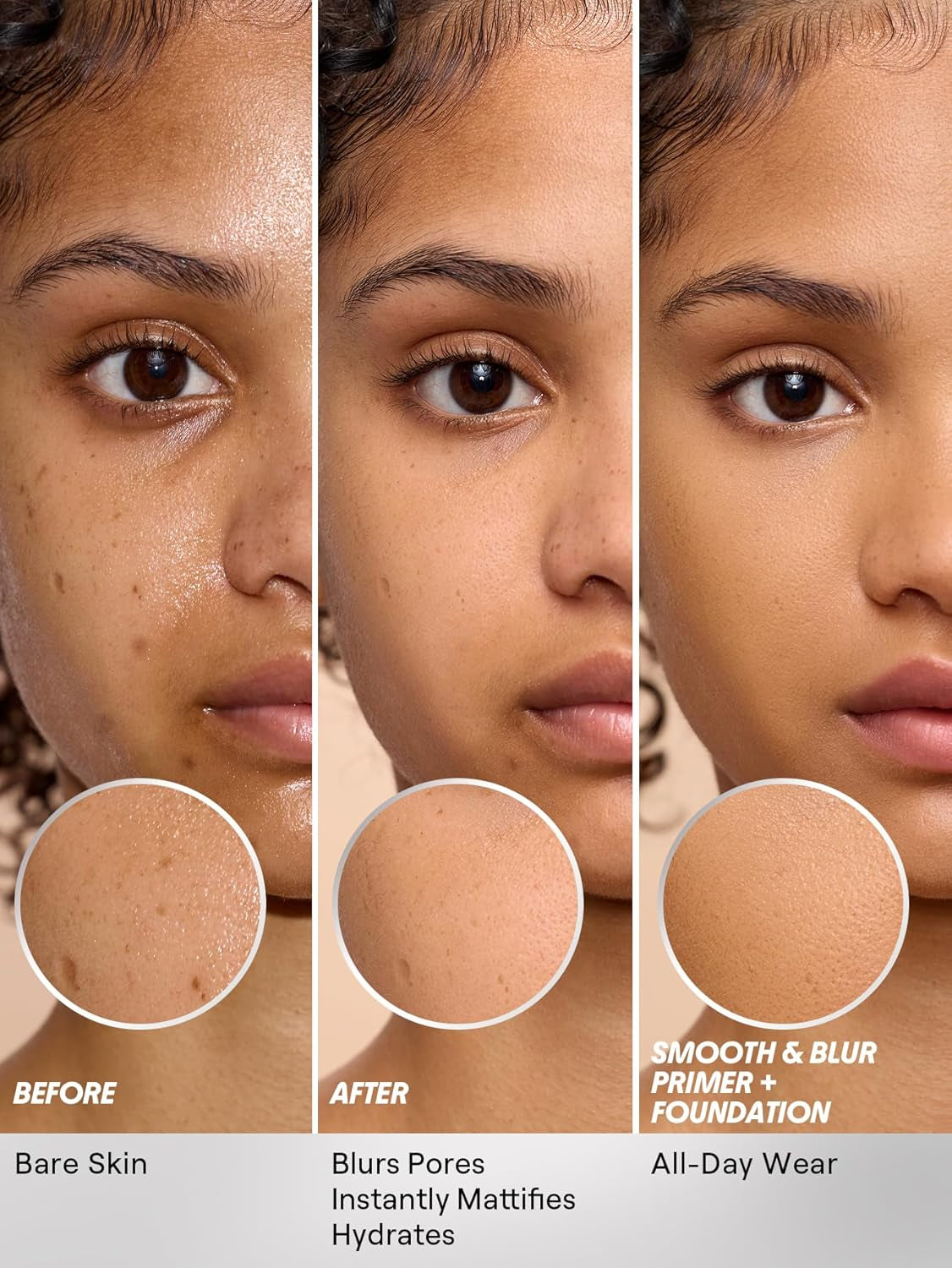 Camera on Smooth & Blur Primer Mattifying Makeup Base Primer for Smoothing Skin