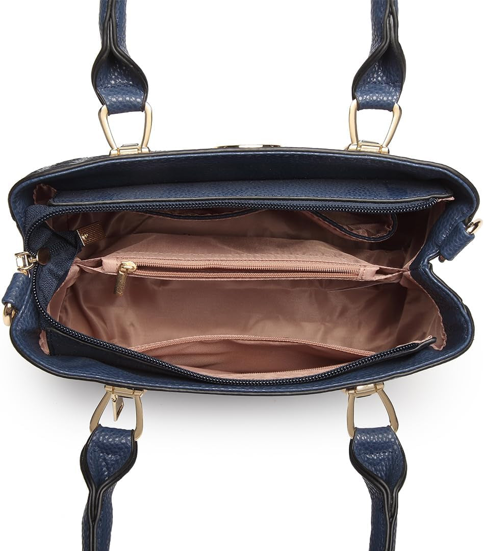 Handbag for Women, Woven and Chevron Pattern, M Logo on the Front, Top Handle or Shoulder Bag
