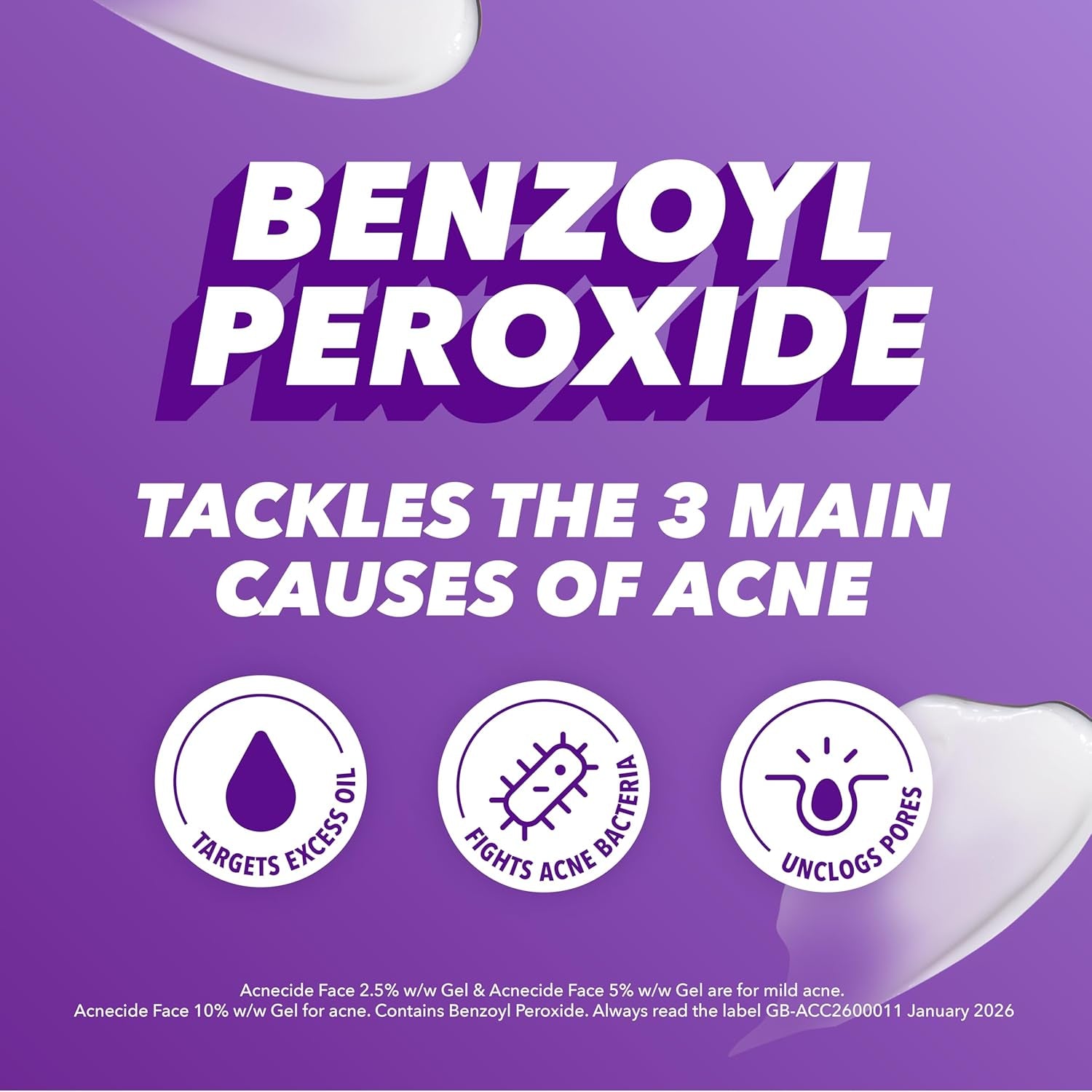 Face Gel 5% Benzoyl Peroxide Acne Treatment for Spot Prone Skin 15G