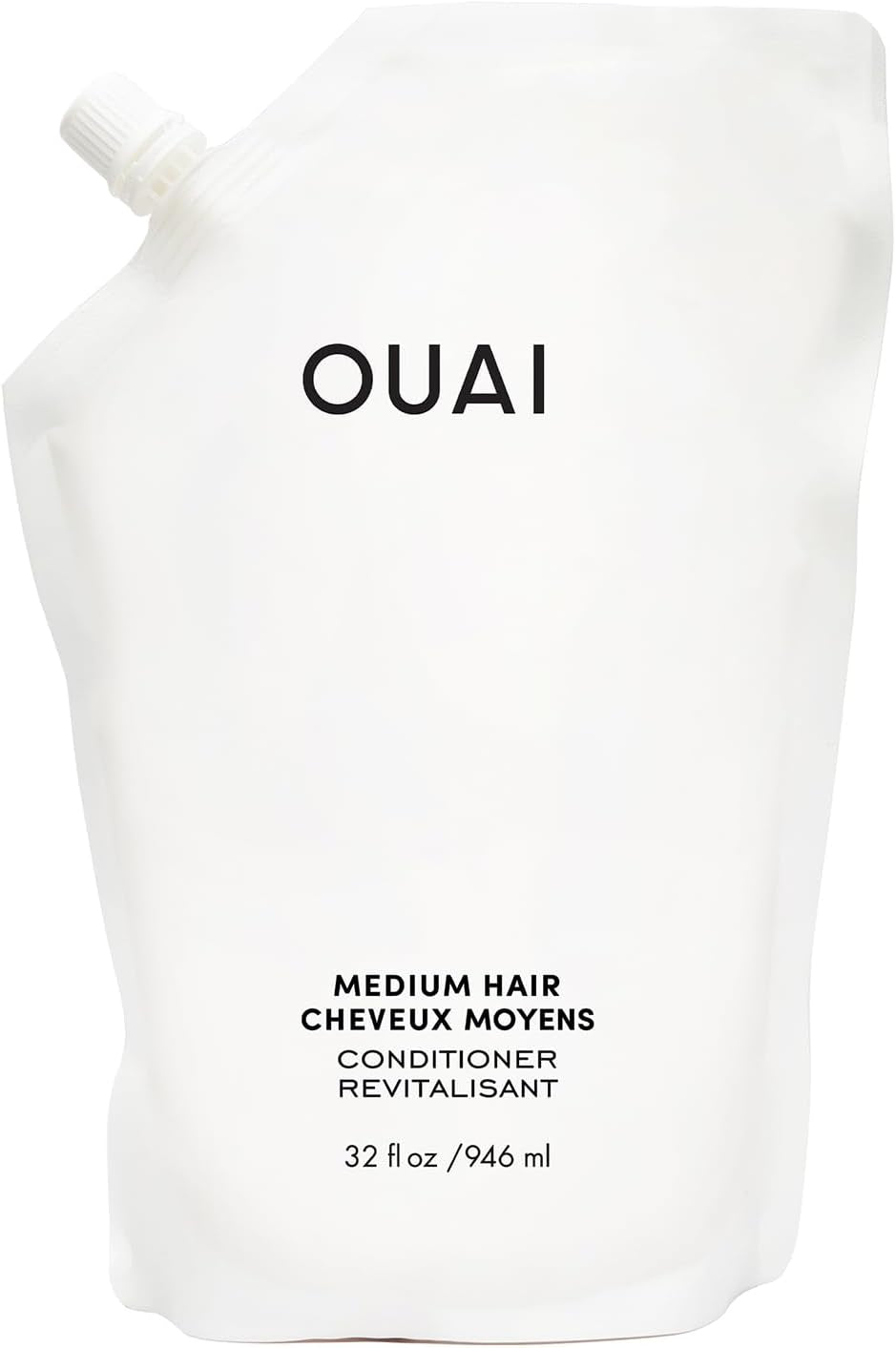 Medium Conditioner Refill - Hydrating Hair Conditioner with Coconut Oil, Babassu Oil, and Keratin - Strengthens, Repairs and Adds Shine - Paraben and Phthalate Free Hair Care Products 946Ml