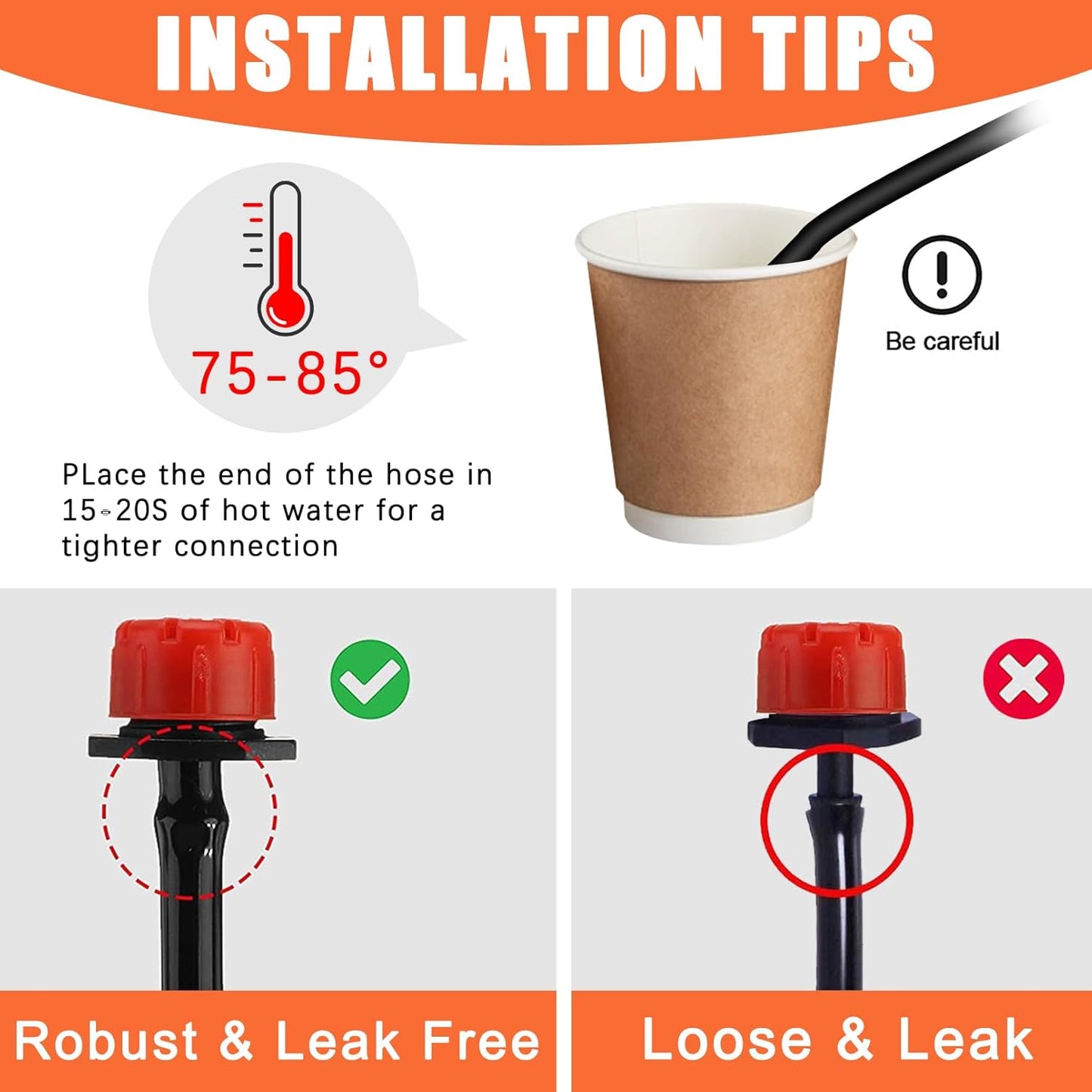 164FT/50M Irrigation System Kit, Automatic Watering System with Irrigation Tubing and Accessories, Drip Irrigation System for Greenhouse, Yard, Lawn, Plant (202PCS/50M Hose)