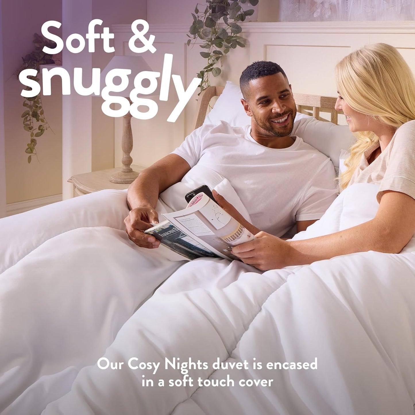 Cosy Nights Double Duvet 10.5 Tog - Breathable & Soft All Year-Round Double Quilt for Summer, Autumn & Winter | Uk-Made, Non-Allergenic & Washable (200 X 200Cm)