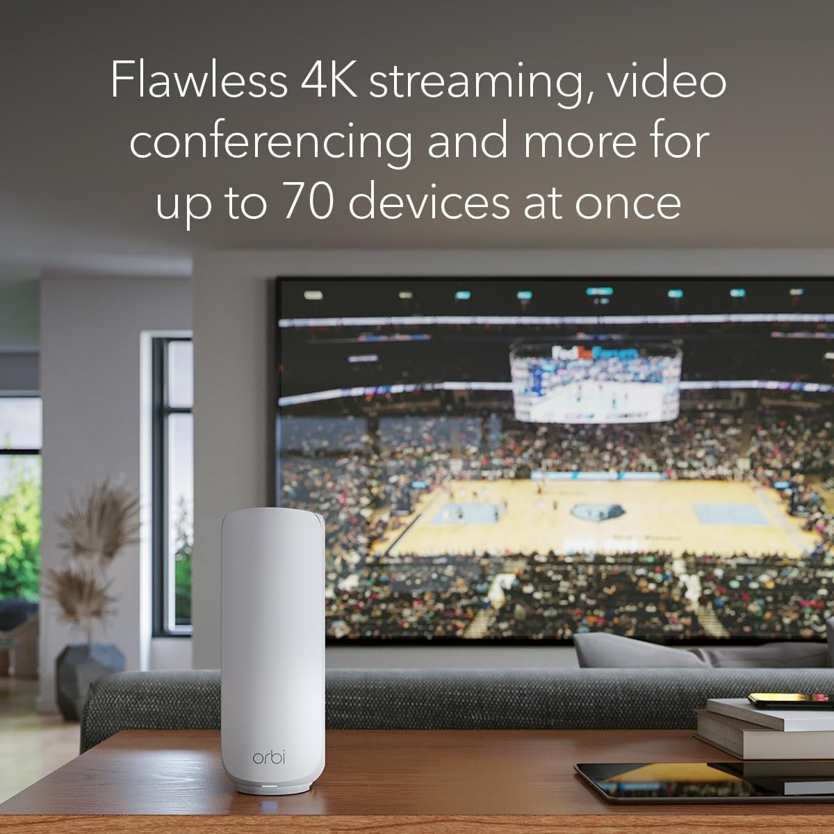 Orbi 370 Series | Wifi 7 Mesh System | RBE373 | Mesh Wifi Router + 2 Satellites | up to 3.6 Gbps Speed | Covers 4,500 Sq. Ft | 70 Devices | 2.5GB Internet Port | Dual Band BE3600