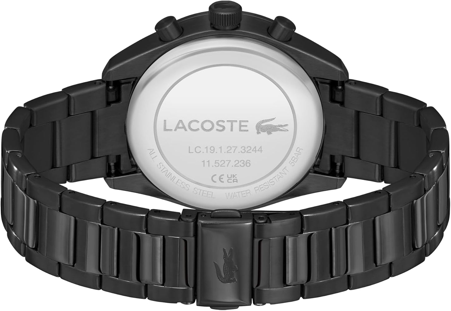 Lacoste Chronograph Quartz Watch Boston Collection for Men with Leather or Stainless Steel Bracelet in Link or Mesh