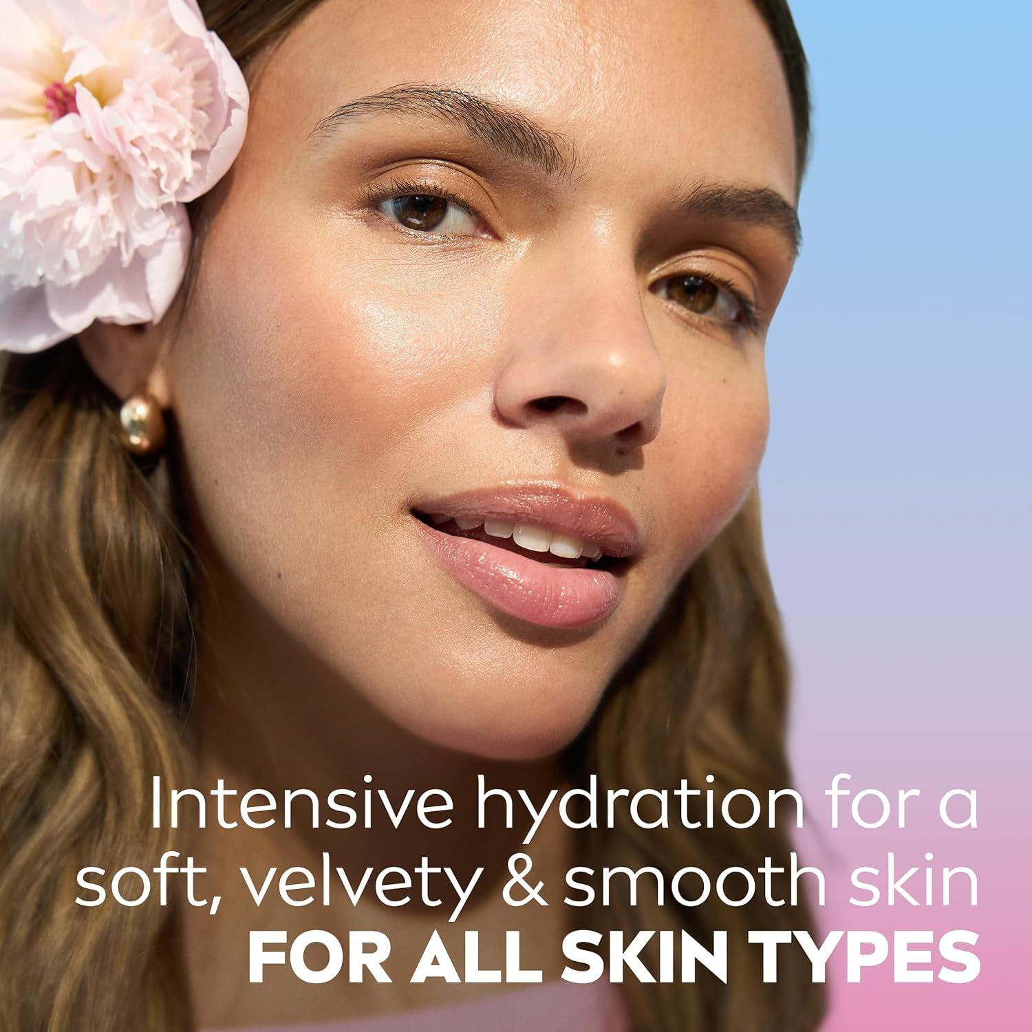Rose Care Moisturising Gel Cream (50 Ml), Hydrating Gel Face Cream with Rose Water and Hyaluronic Acid, 72H Moisture Formula, Moisturiser for Soft and Radiant Skin