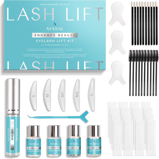 Lash Lift Kit for Women: Hight Quality Eyelash Perm Kit, Detailed Instruction Eyelash Lift Kit, Easy for Beginner and Professional Use, Safe and Effective Salon Results
