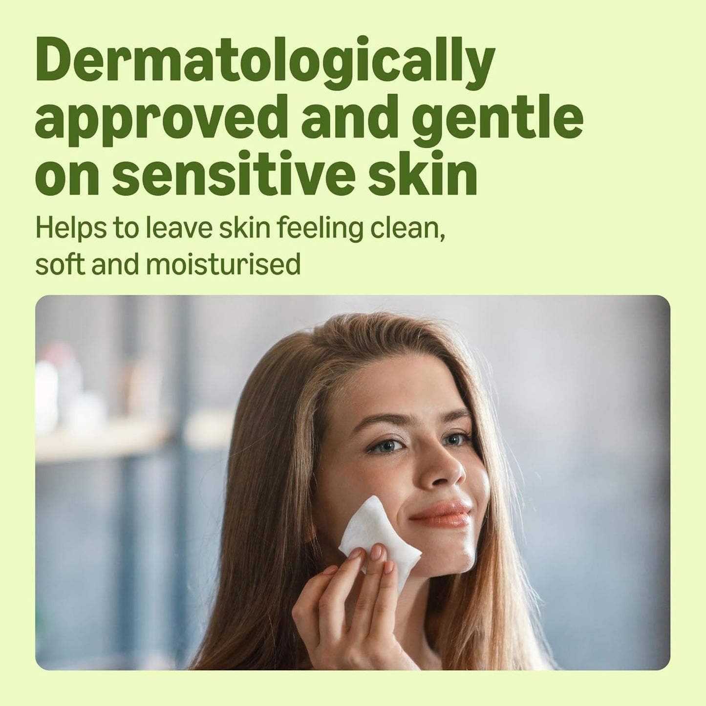 Face Cleansing Wipes with Aloe Vera, Make-Up Remover, Fragrance Free, 25 Wipes