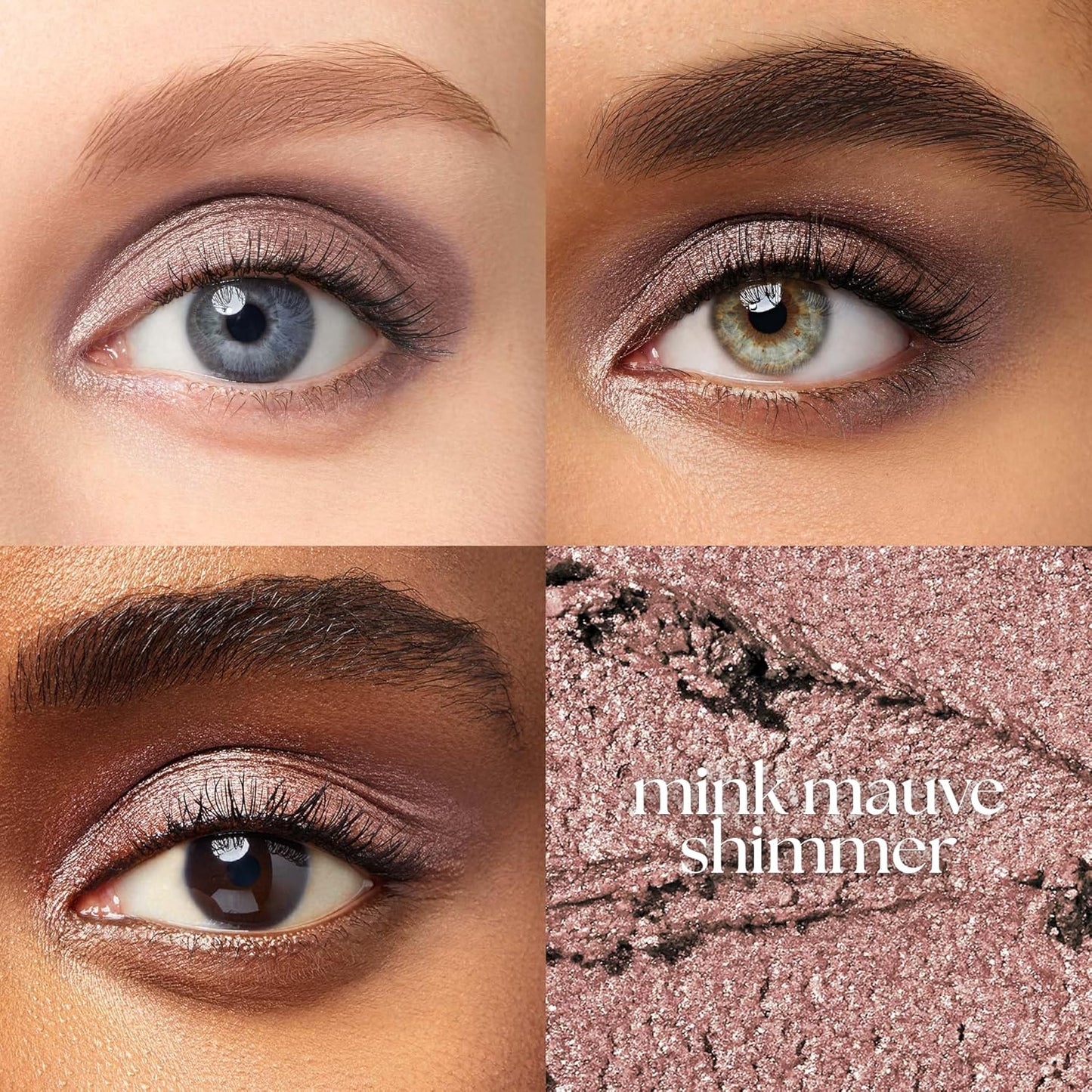 Eyeshadow 101 Crème-To-Powder Eyeshadow Stick (Mink Mauve Shimmer) Long-Lasting, Waterproof Eye Shadow - Blendable, Crease-Proof with Built-In Smudger