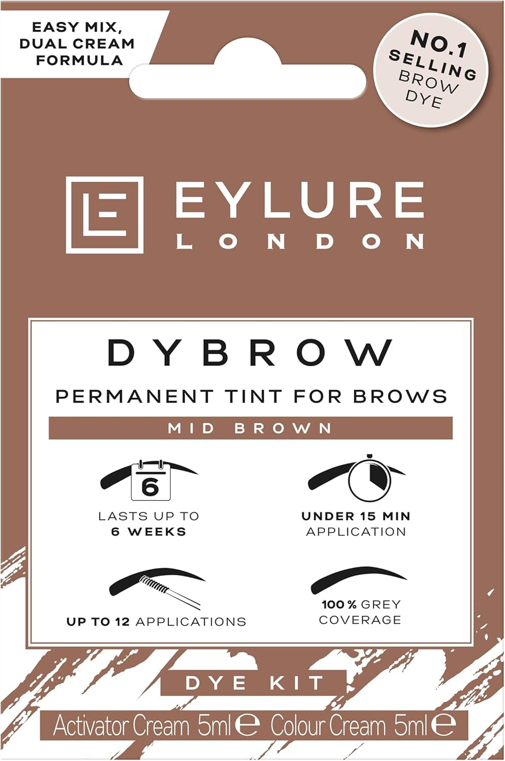 Dybrow Dye Kit - Mid Brown