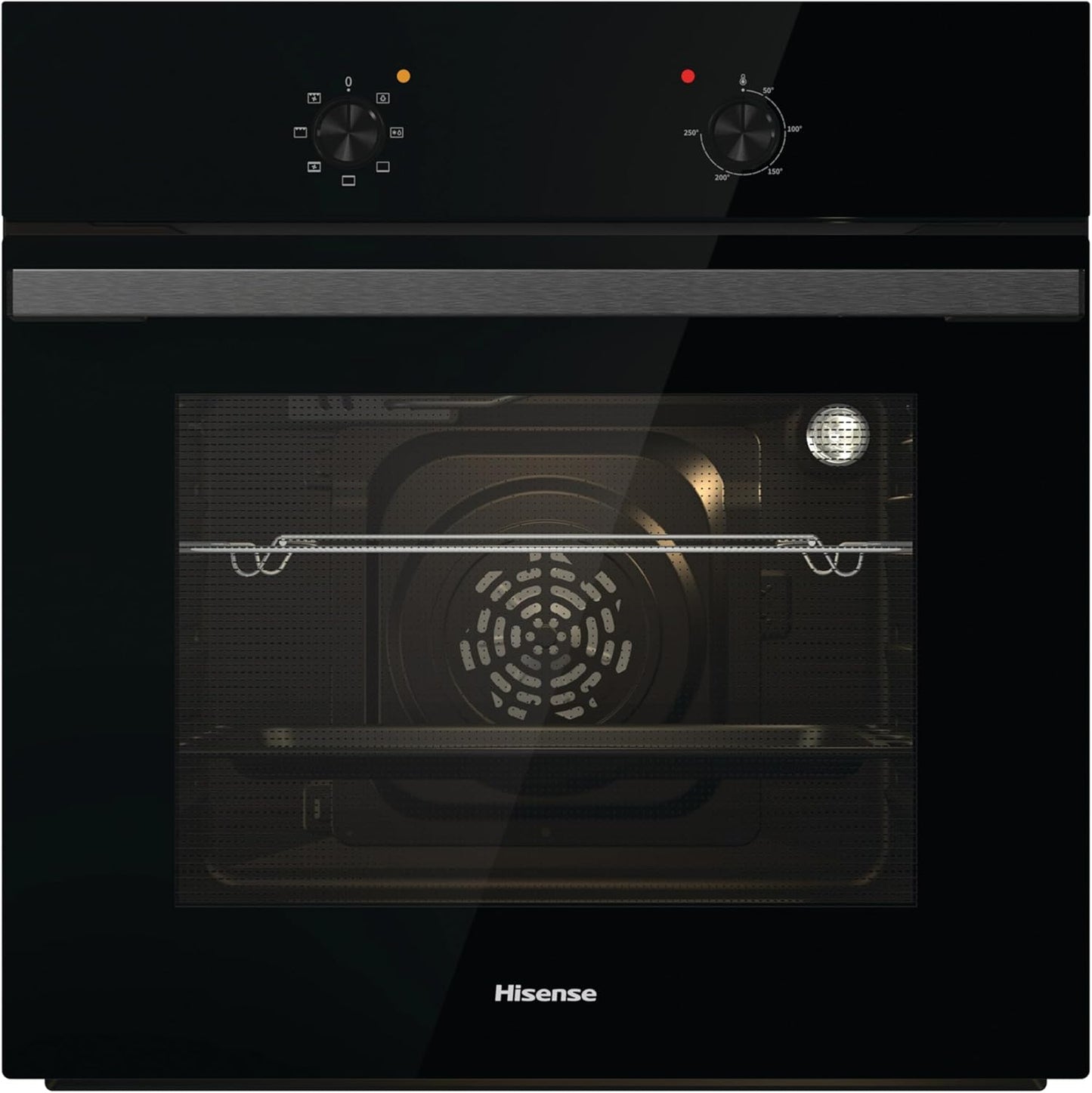 BI62020ABGUK - Built-In 60L Electric Single Oven - Black - 530X595X595 Mm (Dxwxh) - a Rated, Extra Large