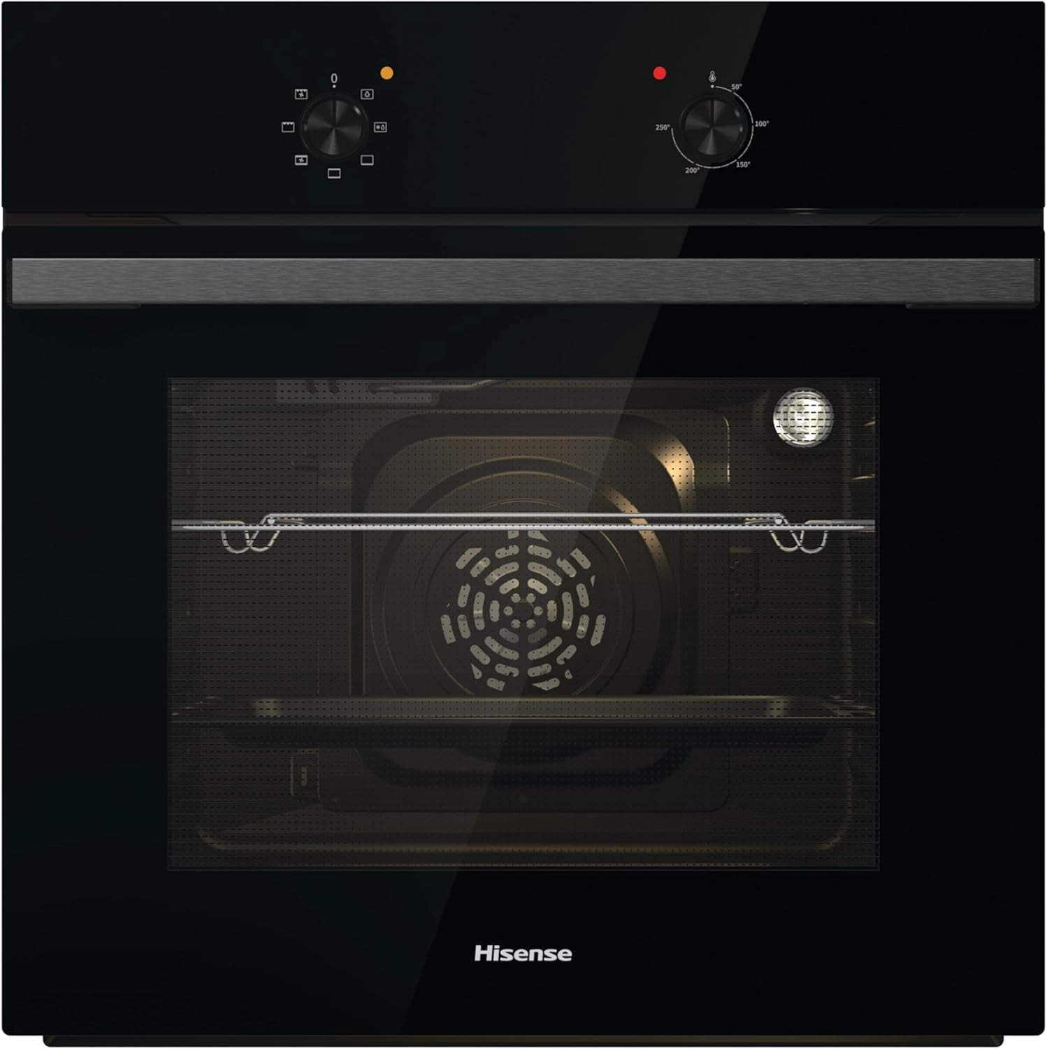 BI62020ABGUK - Built-In 60L Electric Single Oven - Black - 530X595X595 Mm (Dxwxh) - a Rated, Extra Large