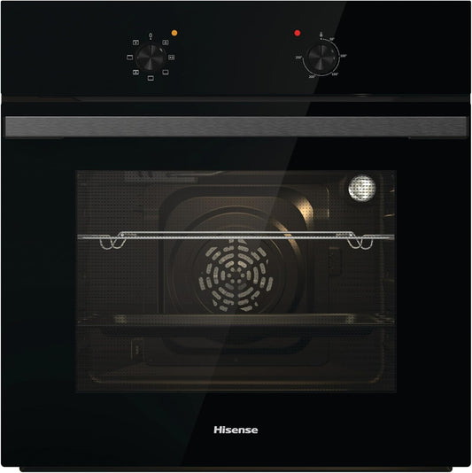 BI62020ABGUK - Built-In 60L Electric Single Oven - Black - 530X595X595 Mm (Dxwxh) - a Rated, Extra Large