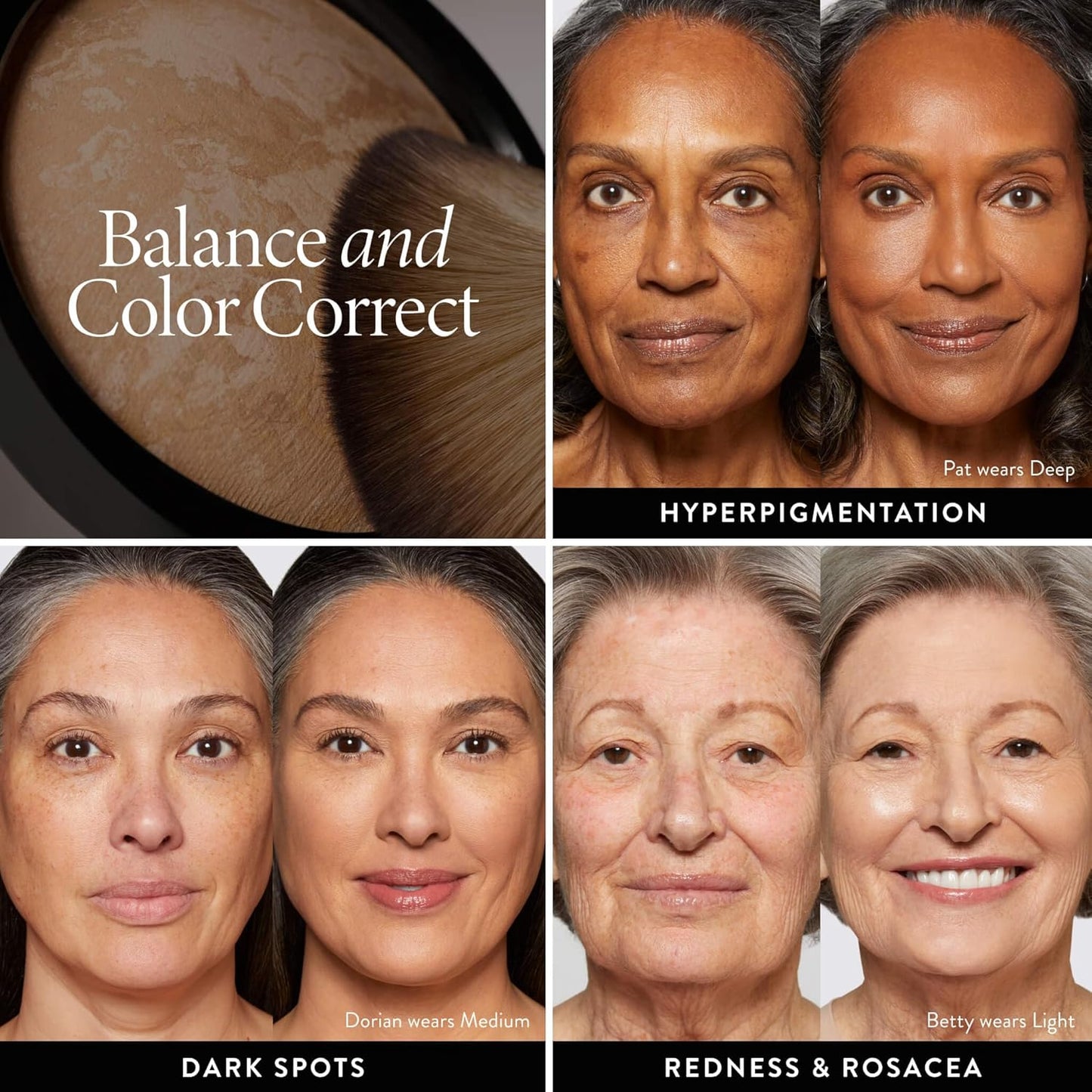 LAURA GELLER Baked Balance-N-Brighten Colour Correcting Powder Foundation (Light) Buildable Light to Medium Coverage Baked Foundation, Demi-Matte Finish