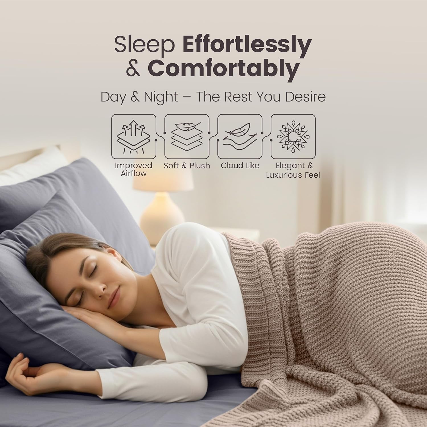 - Fitted Sheet 150 X 200 Cm - Grey - Oeko-Tex Certified Brushed Microfibre Fitted Sheet - 35 Cm Deep Pocket