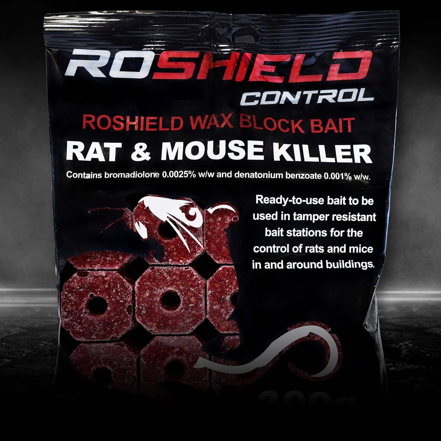 - Rat/Mouse Poisoning,Poison Blocks 300G, Super Strength, Single-Feed Fast Acting Rat & Mouse Killer, Rat Poison Block Bait - Indoor,Outdoor for Rodent Bait Station Refill Packs…