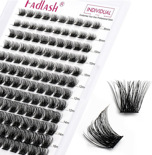 Lash 120Pcs 0.07Mm D Curl 8-16Mm 40D Mixed Trays Customizable DIY Eyelash Extensions for Beginners