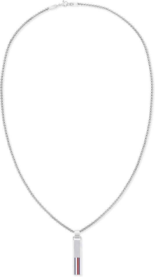 Tommy Hilfiger Jewelry Men'S Pendant Necklace in Stainless Steel with an Engraved Plaque - 2790314