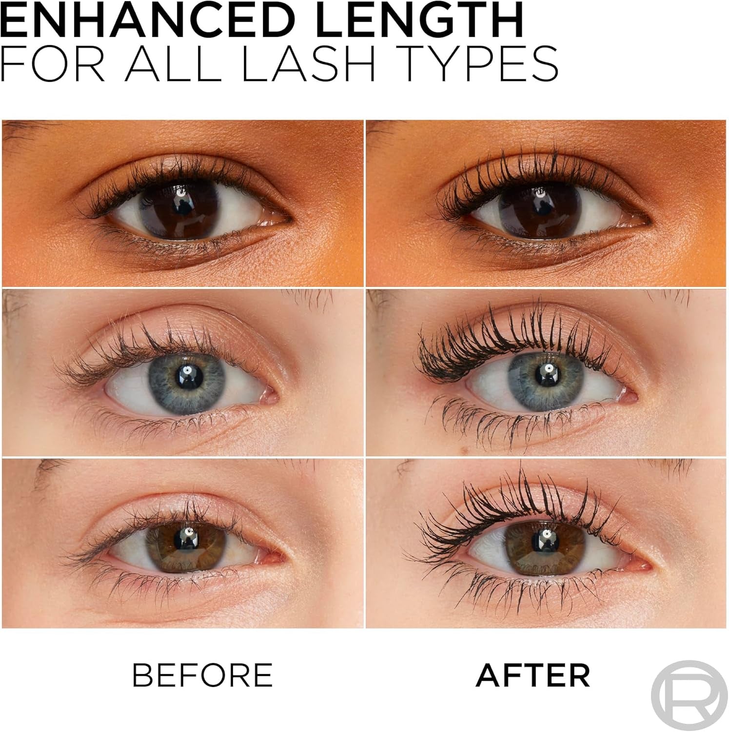 Paris Mascara, Telescopic Original Mascara to Achieve Dramatic Length & Definition, up to +71% Lengthening Effect, Smudge-Resistant and Long-Wearing Formula for up to 36H Wear, 8Ml