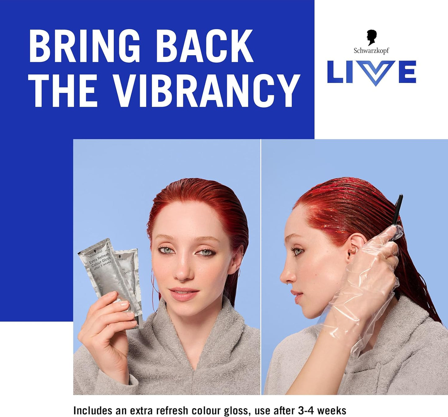 Schwarzkopf  Intense Colour 099 Deep Black, Long-Lasting Permanent Black Hair Dye, with Extra Colour Refresh Gloss