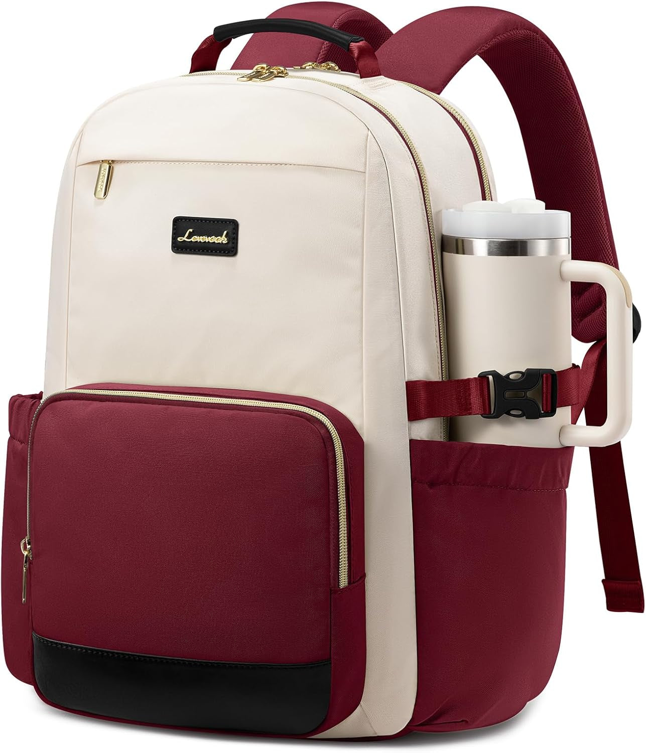 Laptop Backpack for Women with Pouch Pocket for Large Capacity Cup,15.6 Inch Backpack Womens Travel Backpack, Waterproof Laptop Computer Bag for Work Business Backpack College Teacher
