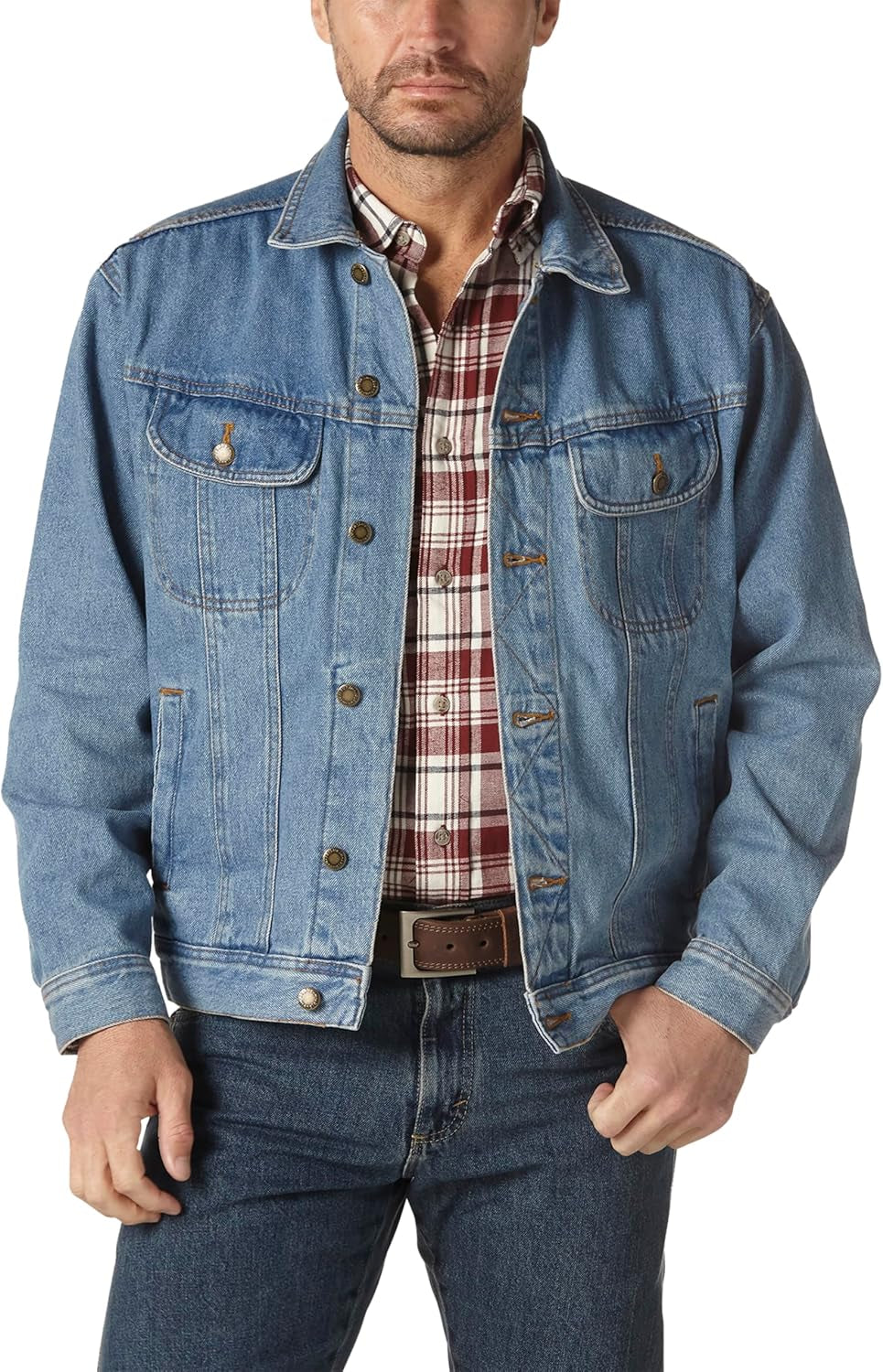 Men'S Cowboy Cut Western Unlined Denim Jacket Cowboy Cut Western Unlined Denim Jacket (Pack of 1)