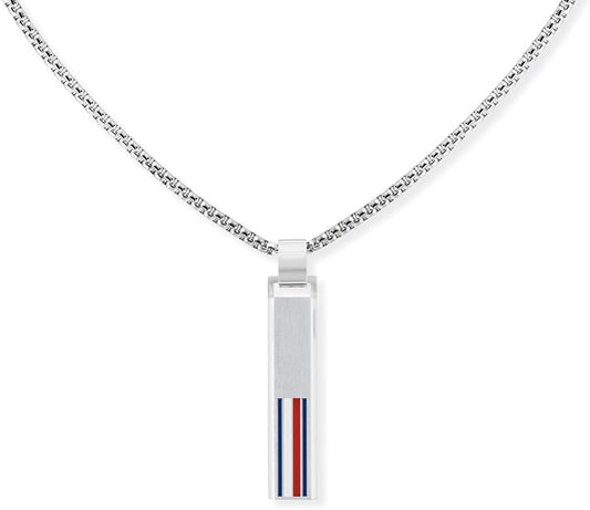 Tommy Hilfiger Jewelry Men'S Pendant Necklace in Stainless Steel with an Engraved Plaque - 2790314