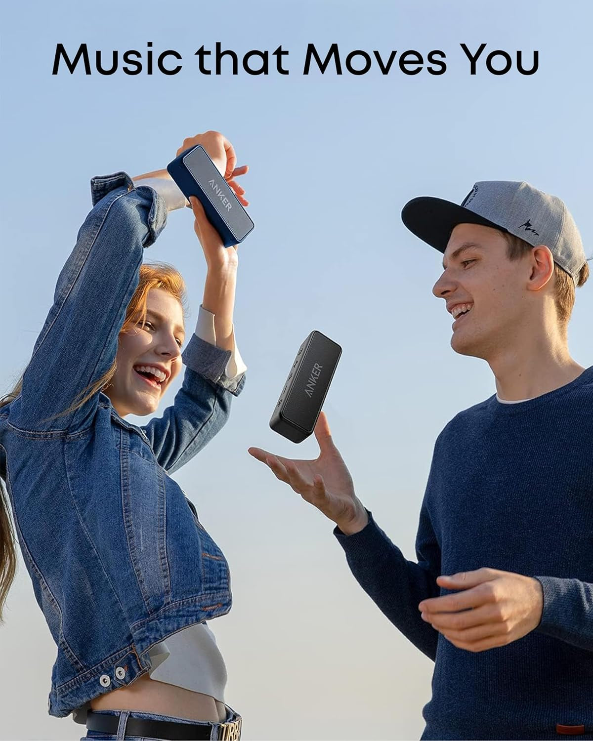 Soundcore 2 Portable Bluetooth Speaker with 12W Stereo Sound, Bassup, IPX7 Waterproof, 24-Hour Playtime, Wireless Stereo Pairing, Speaker for Home, Outdoors, Travel (Black)