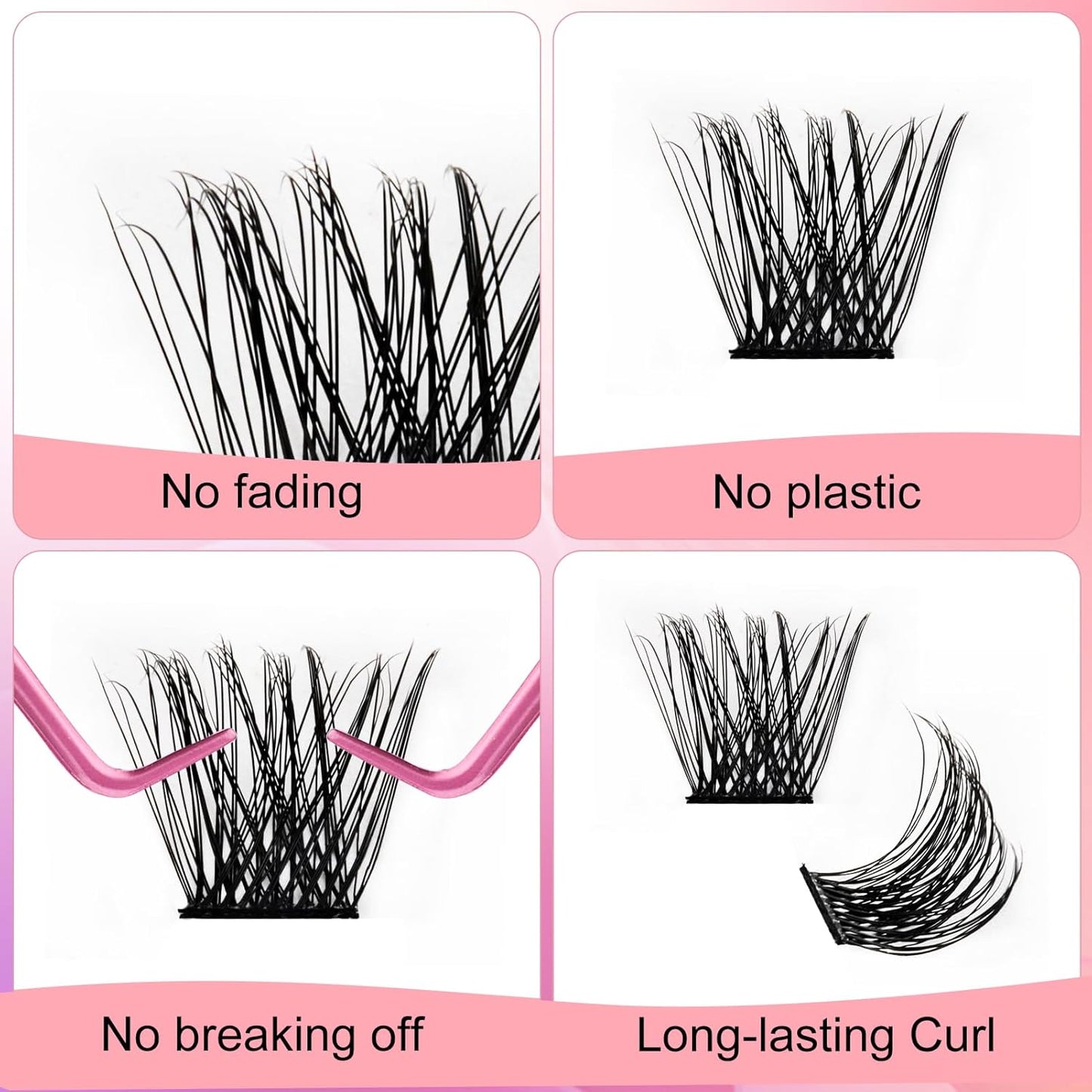 Lash 120Pcs 0.07Mm D Curl 8-16Mm 40D Mixed Trays Customizable DIY Eyelash Extensions for Beginners