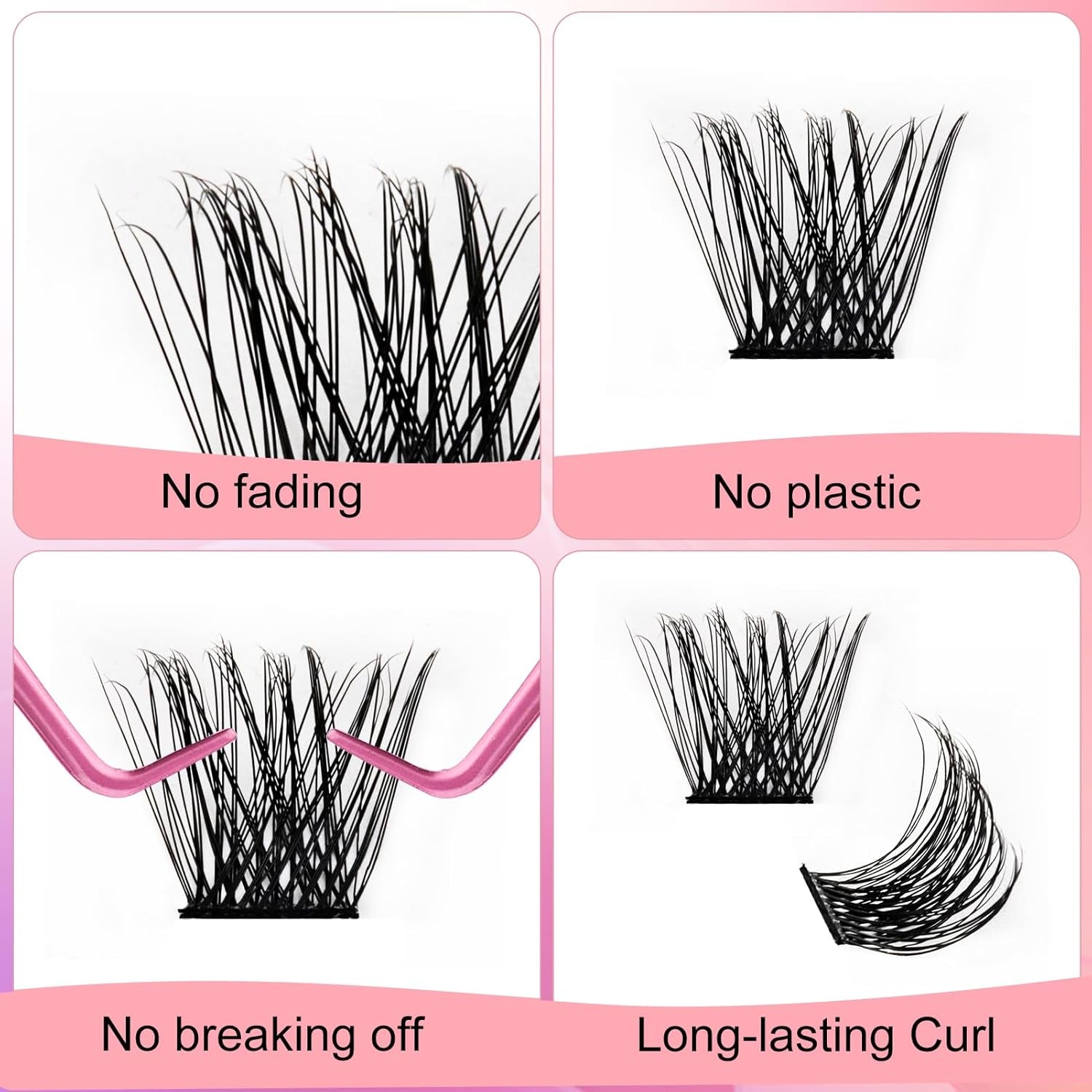 Lash 120Pcs 0.07Mm D Curl 8-16Mm 40D Mixed Trays Customizable DIY Eyelash Extensions for Beginners