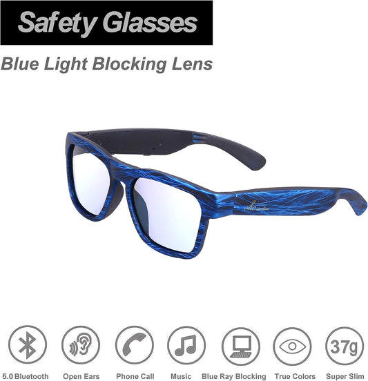 Oho Elite Smart Audio Glasses with Bluetooth Speaker,Voice Control and Open Ear,Listenning Music and Calls with Volumn up and down for Outdoor & Indoor