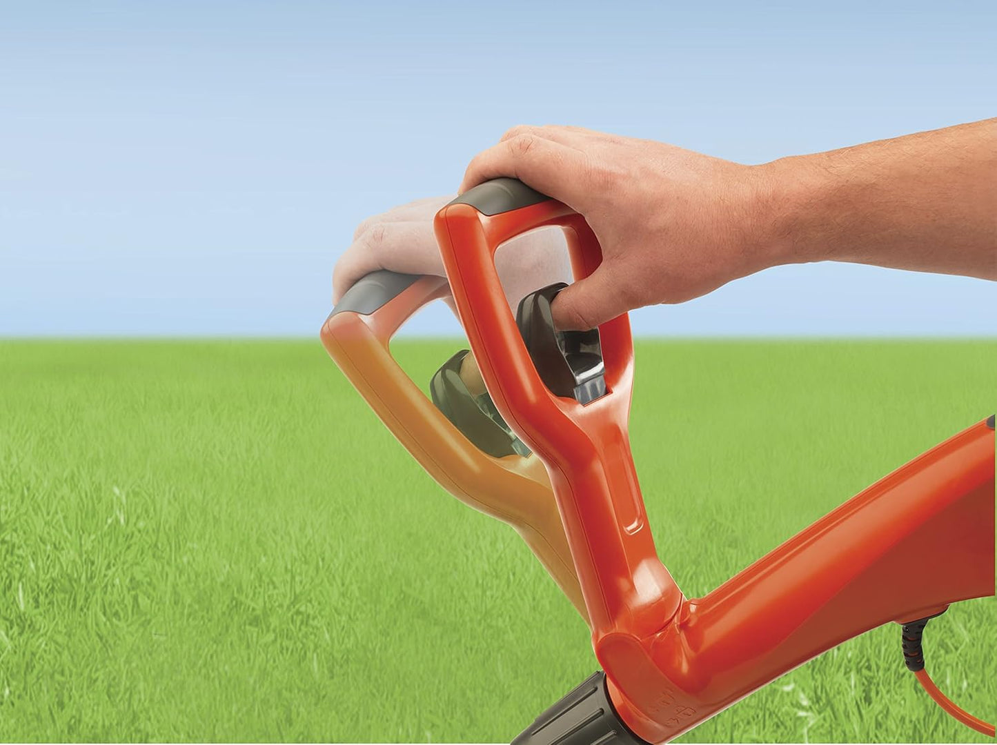 Contour 500E Electric Grass Trimmer and Edger, 500 W, Cutting Width 25 Cm, Orange
