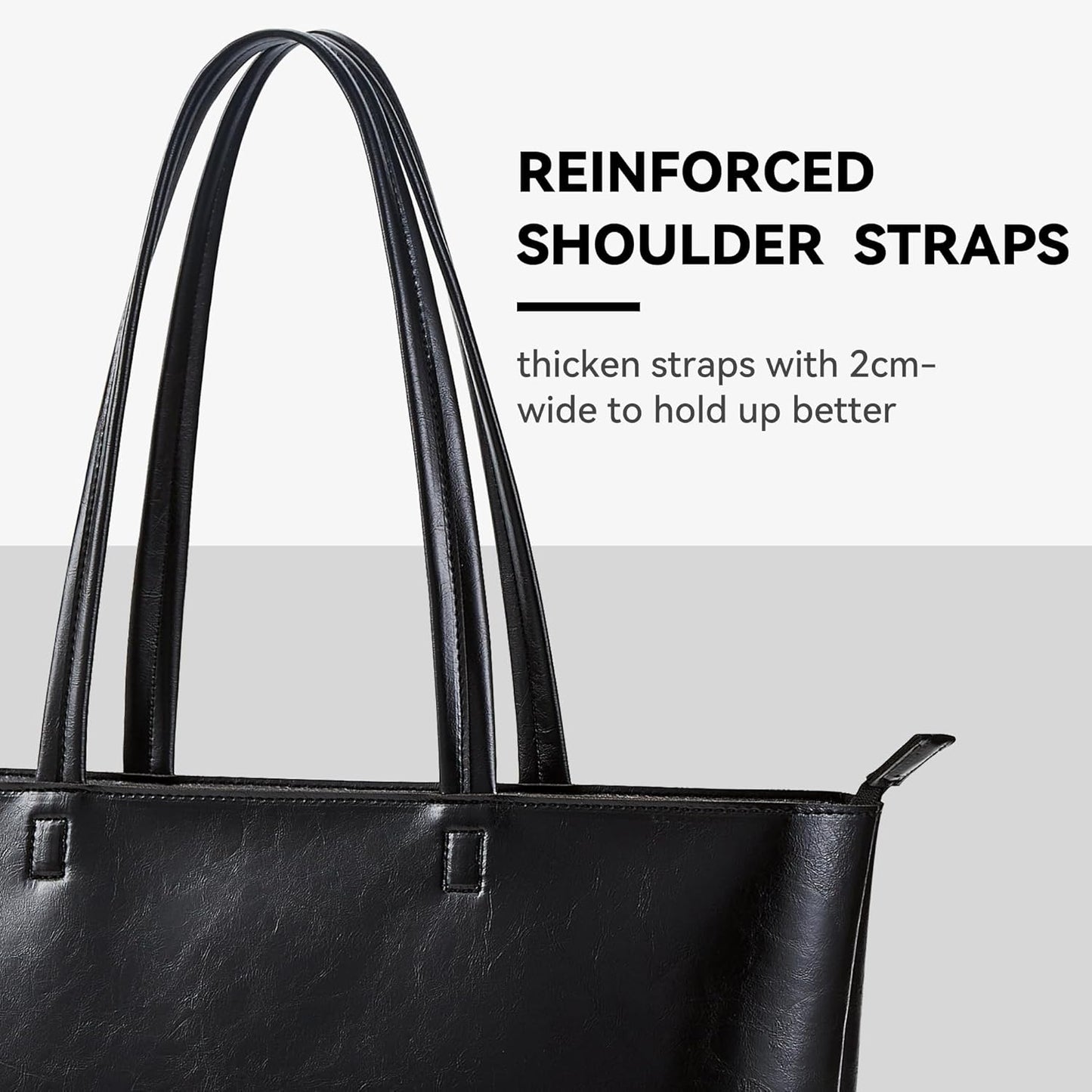 Tote Bag Handbags for Women Large Shoulder Bag with Zipper Waterproof PU Women'S Totes Ladies Bag for Work School Travel Daily Use