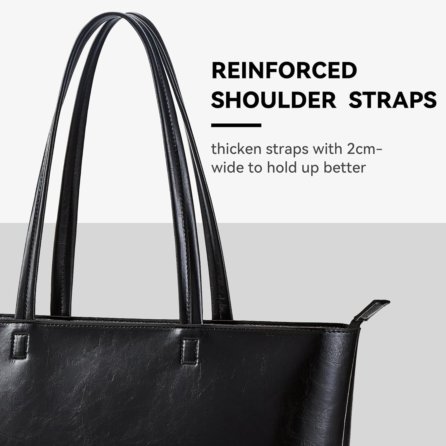 Tote Bag Handbags for Women Large Shoulder Bag with Zipper Waterproof PU Women'S Totes Ladies Bag for Work School Travel Daily Use