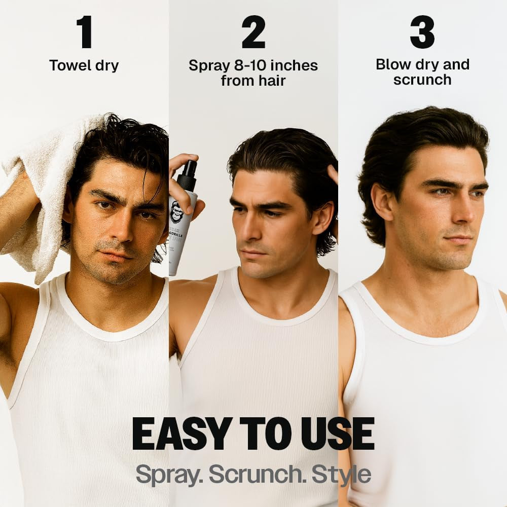 Sea Salt Spray for Men 200Ml (6.76 Fl Oz) | Texturizing Sea Salt Hair Spray | Lightweight Volume Mist | Matte Finish | Natural Texture | Flexible Hold