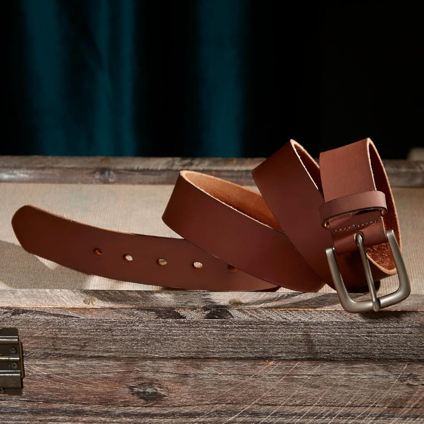 Men'S Genuine Leather Casual Every Day Jeans Belts, Handmade Men Leather Belt with Gift Box