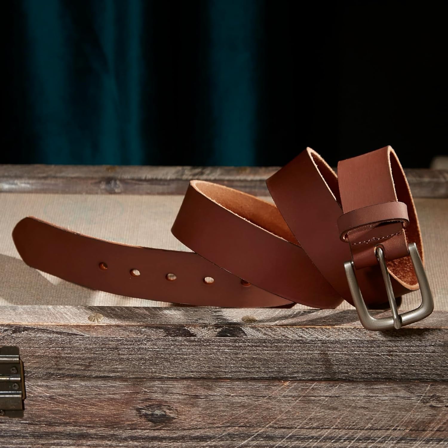 Men'S Genuine Leather Casual Every Day Jeans Belts, Handmade Men Leather Belt with Gift Box